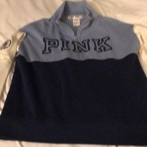 PINK half zip sweatshirt